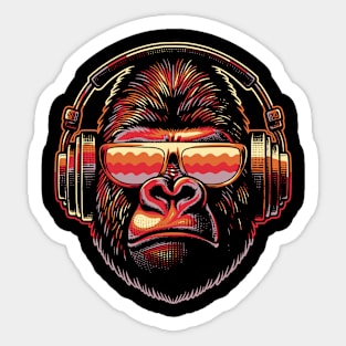 Gorilla Beats Sticker